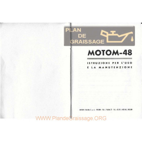 Motom 48 Uso E Manutenzione