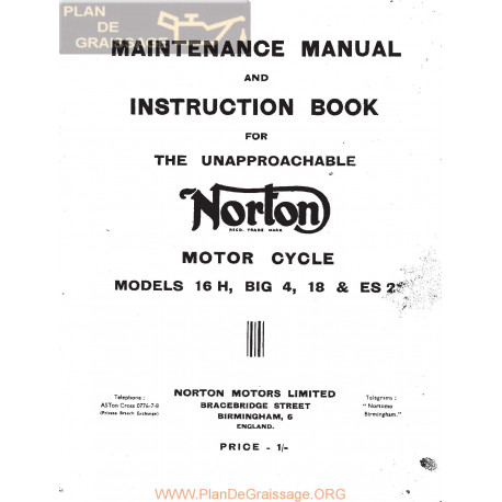 Norton 16h Big4 Model 18 Es2