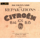 Citroen 10cv B14 B15 Dictionnaire Reparations