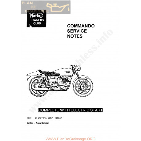 Norton Commando 750 Manual De Intretinere
