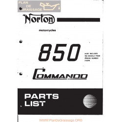 Norton Commando 850 Mkii Despiece