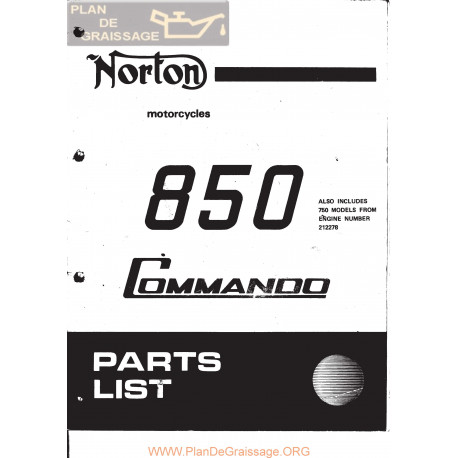 Norton Commando 850 Mkii Despiece