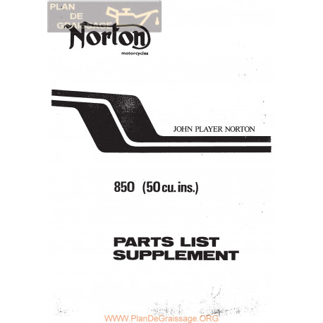 Norton John Player 850 Despiece De Fibras Ingles