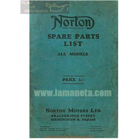 Norton Spare Parts All Models Ingles