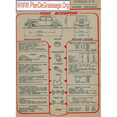 Citroen 11 D 1954 1957 Fd