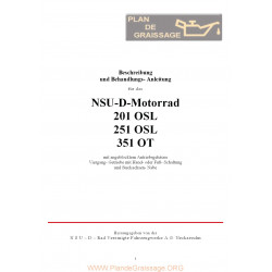 Nsu 201 Osl 251 351 Ot Uso E Manutenzione