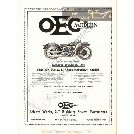 Oec Cat 1933