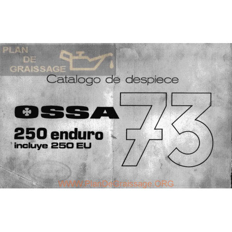 Ossa Enduro 250 E73 Despiece