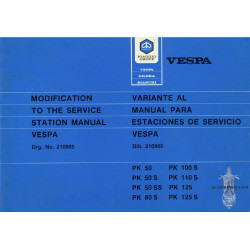 Piaggio Service Manual Vespa Pk50 Pk50s Pk125 Pk125s Eng Spa
