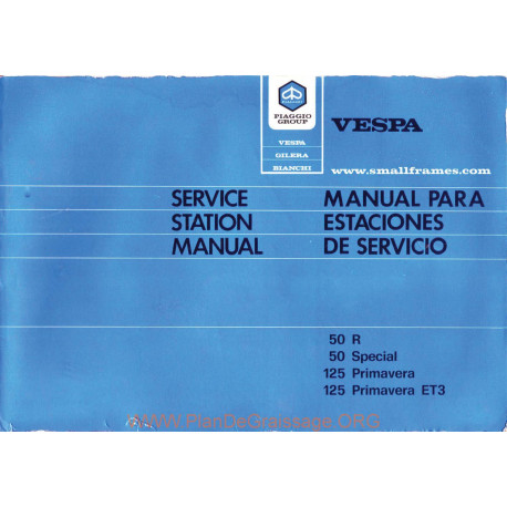 Piaggio Vespa 50 Special 50r Primavera Et3 Manual De Reparatie