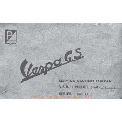 Piaggio Vespa Vsb1t Gs 160 Manual De Reparatie