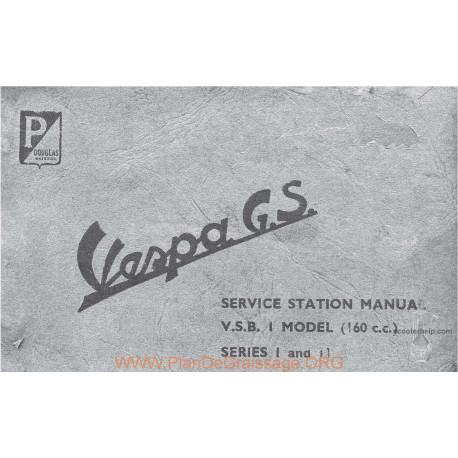 Piaggio Vespa Vsb1t Gs 160 Manual De Reparatie