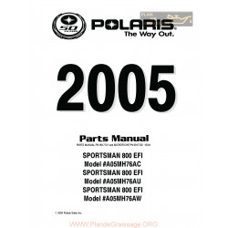 Polaris Sportsman 800 Twin Efi Parts List