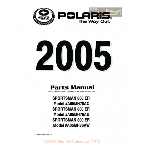 Polaris Sportsman 800 Twin Efi Parts List