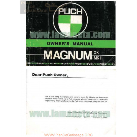 Puch Magnum Manual De Usuario Ingles