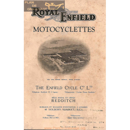 Royal Enfield 1930 Informatii Tehnice