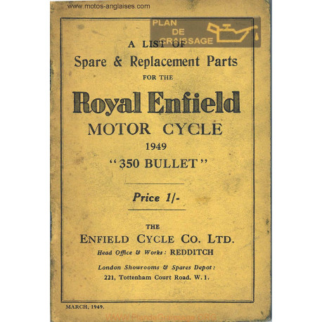 Royal Enfield 350 Bullet Sl 1949