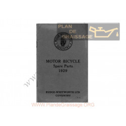 Rudge 1929 Spare Part