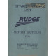 Rudge 1936 Spare Part List