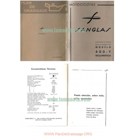 Sanglas 400 Y Manual Instrucciones