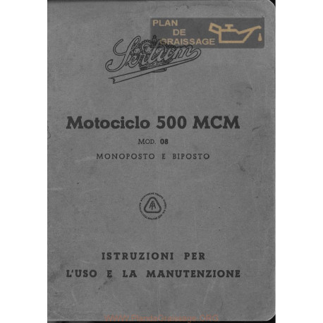 Sertum 500 Mcm Monoposto E Biposto Uso E Manutenzione Edizione Del 1942