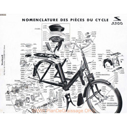 Solex Velosolex 3300 S Nomenclature Cadre