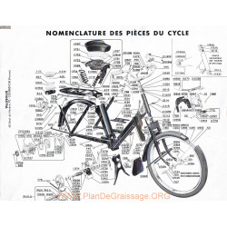 Solex Velosolex 3800 Nomenclature Cadre