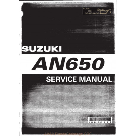 Suzuki An650 Burgman 03 Service Manual