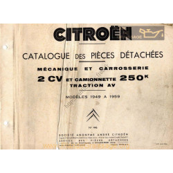 Citroen 2cv Camionette 250 Ta Pieces Detachees 1949 1959