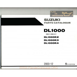 Suzuki Dl 1000 K2 K3 K4 Parts List