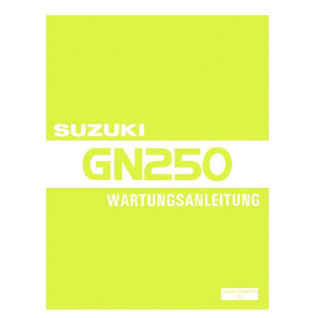 Suzuki Gn 250 Manual De Reparatie