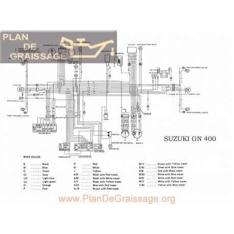 Suzuki Gn 400 Schema Electrica