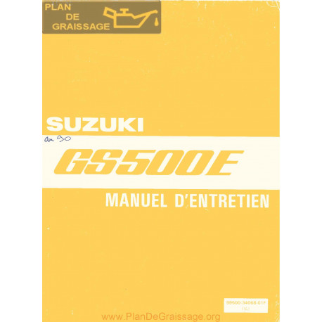 Suzuki Gs 500 E Manuel Entretien