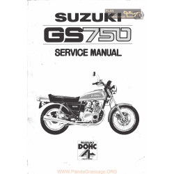Suzuki Gs 750 Manual De Reparatie