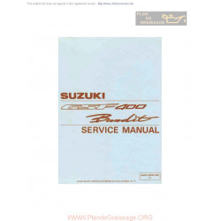 Suzuki Gsf 400 Bandit Gk75a 1992 1993 Manual De Reparatie
