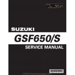 Suzuki Gsf 650 S 2005 2006 Manual De Reparatie
