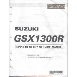 Suzuki Gsx 1300 R K1 Hayabusa 2001 Manual De Reparatie Suplimentar