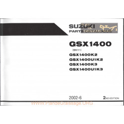Suzuki Gsx 1400 Parts List