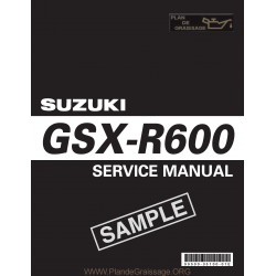 Suzuki Gsx R 600 750 K6 2006 Manual De Reparatie