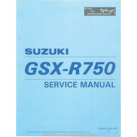 Suzuki Gsx R 750 T V W X 1996 1999 Manual De Reparatie