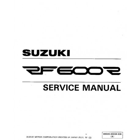 Suzuki Rf600 Service Manual