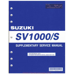 Suzuki Sv 1000 K5 2005 Supplementary Service Manual