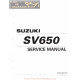Suzuki Sv 650 1999 2002 Service Manual