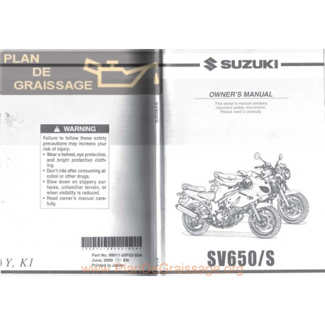 Suzuki Sv 650 Owner Manual
