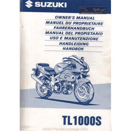 Suzuki Tl 1000 S Manual De Intretinere