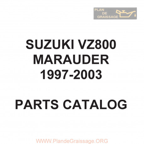 Suzuki Vz 800 Marauder Parts Catalog 1997 2003