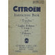 Citroen 7cv 11cv 15cv Instruction Book 1938