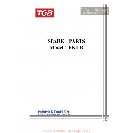 Tgb 50 Bk1 B Parts List