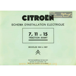 Citroen 7cv 11cv 15cv Schema Installation Electrique