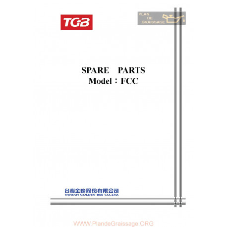 Tgb Blade 325 2008 Parts List